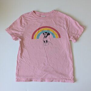 Disney Mickey Mouse Sueded Art Tee Girls Size 8 PLAY